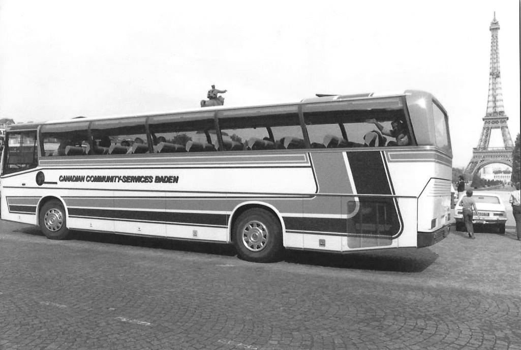Community-Services bus(1977)... photo provided by John Moore  to CFB Baden Remembered (Facebook)