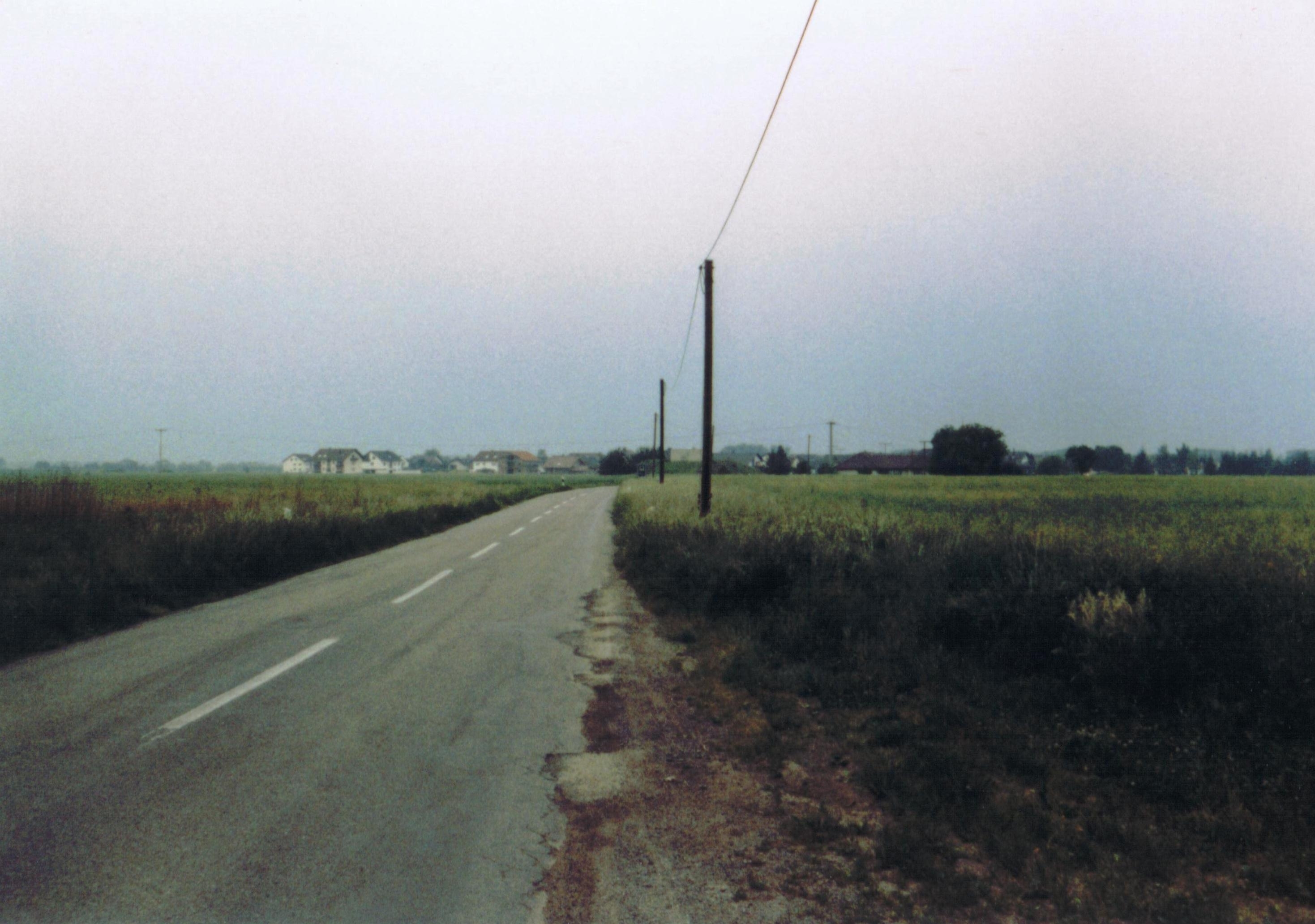 Backroad from the Schützenhaus into Hugie ahead(1980s)... photo by Phantom of the flicks (Flickr)