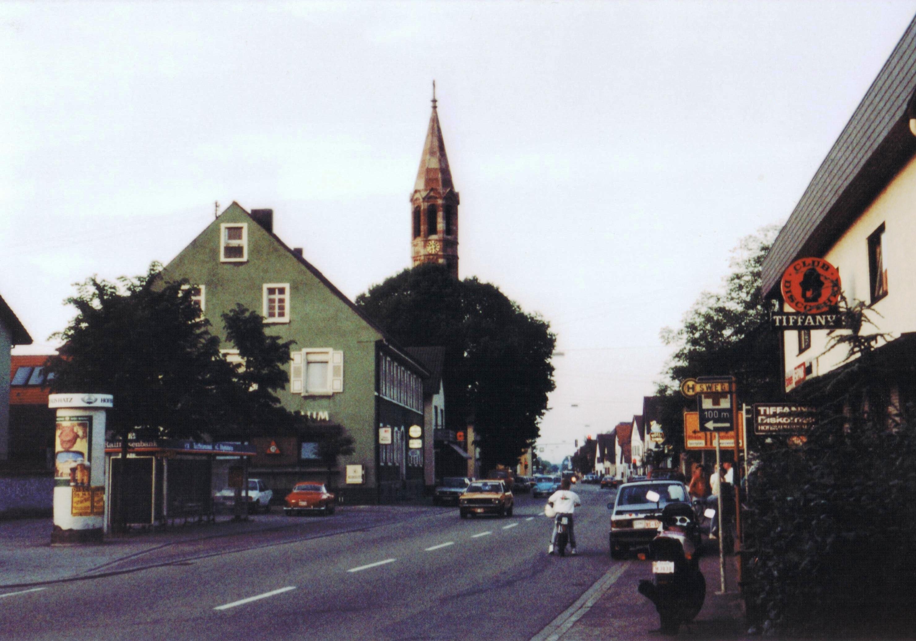 Gasthaus Grüner Baum and Tiffany's Club & Discothek(1988)... photo by Phantom of the flicks (Flickr)