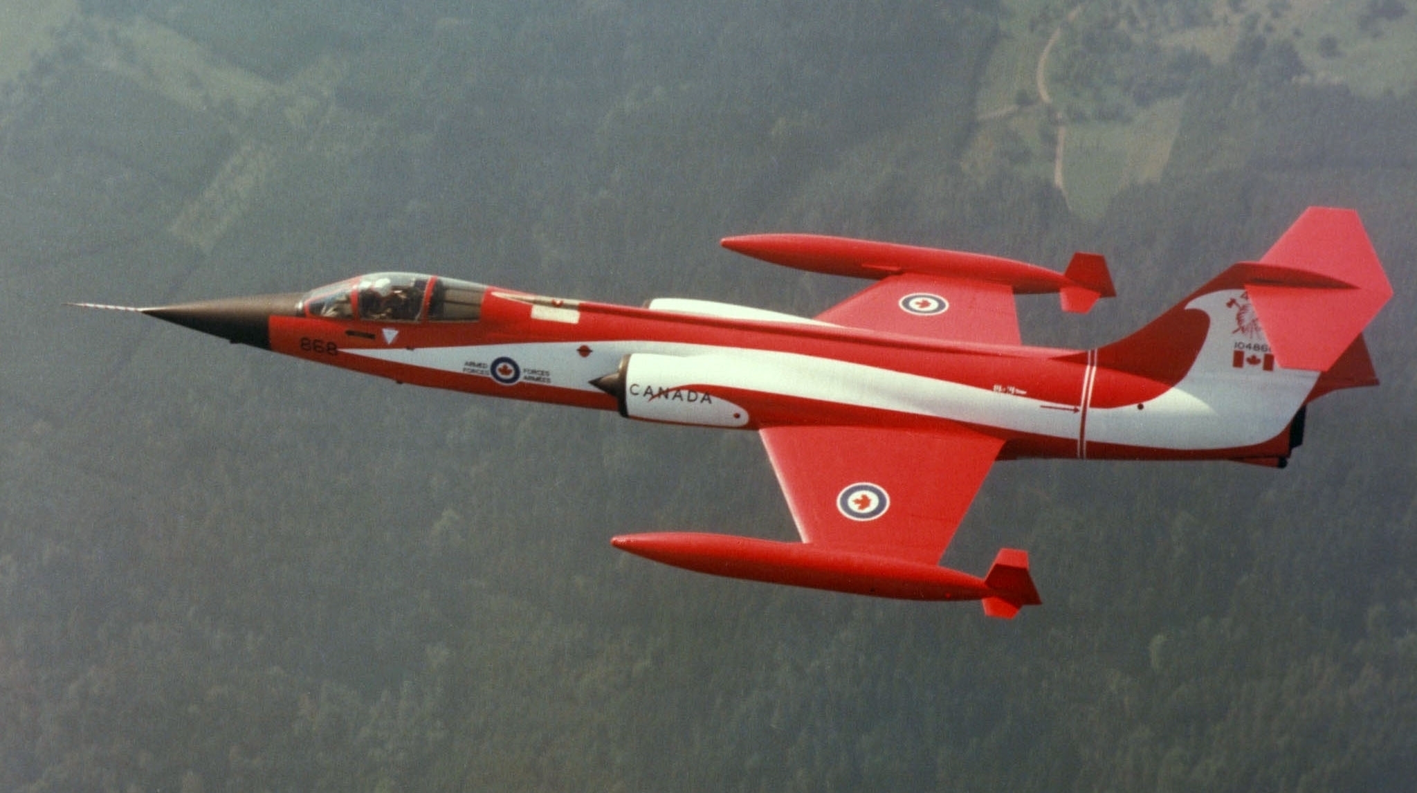 CF-104 (104868) of 421 Squadron from my Canadian Forces Base CFB Baden-Söllingen (EDSB), West Germany