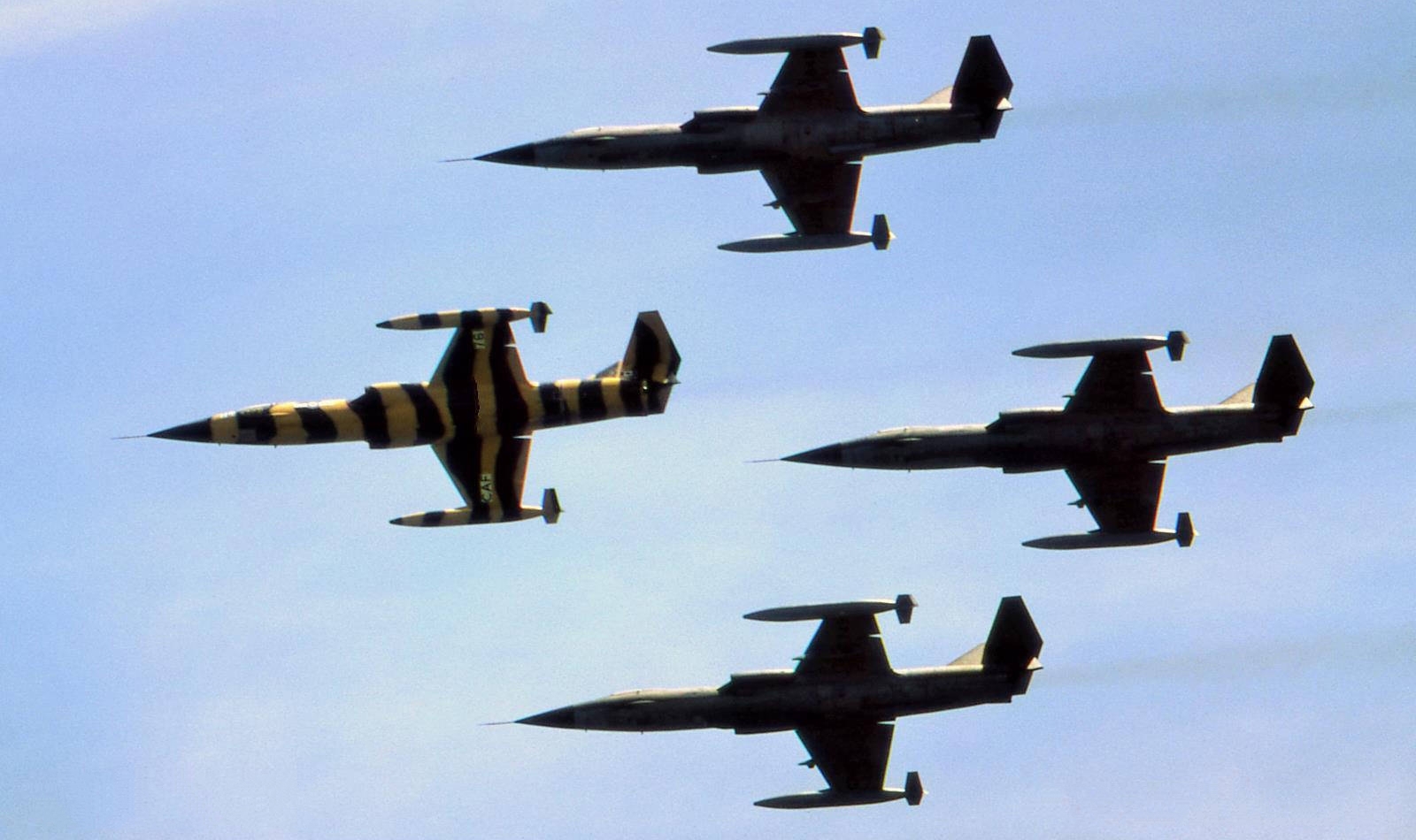 Canadian Armed Forces CF-104s during Tiger Meet at Bitburg AFB in West Germany