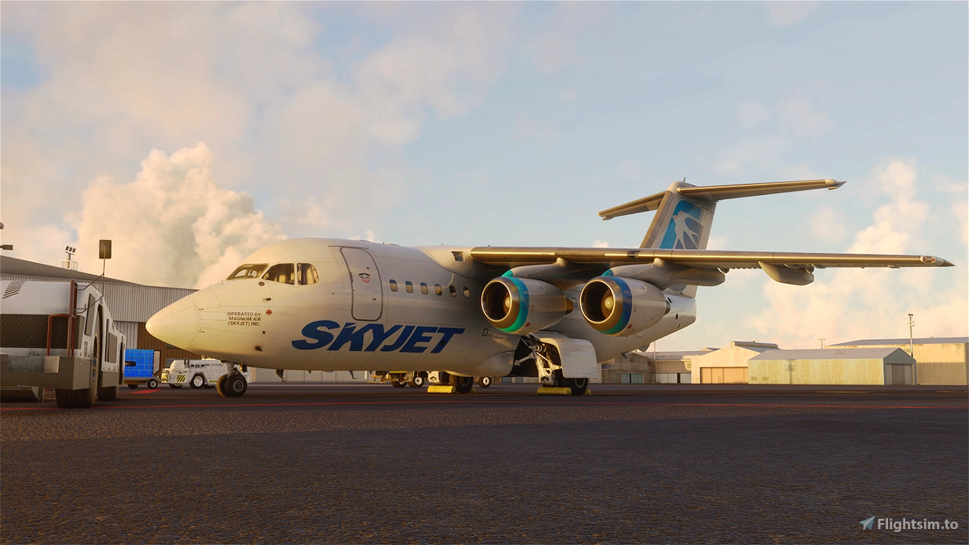 Skyjet airlines just flight bae 146 100 hi def rp c8538 Q9Xom 1