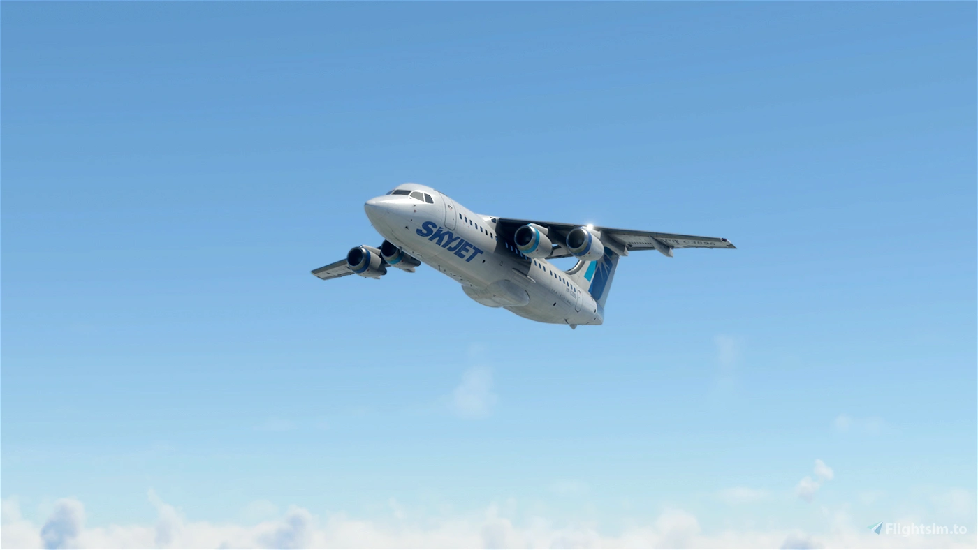 Skyjet airlines just flight bae 146 200 rp c3855 63bpB 1