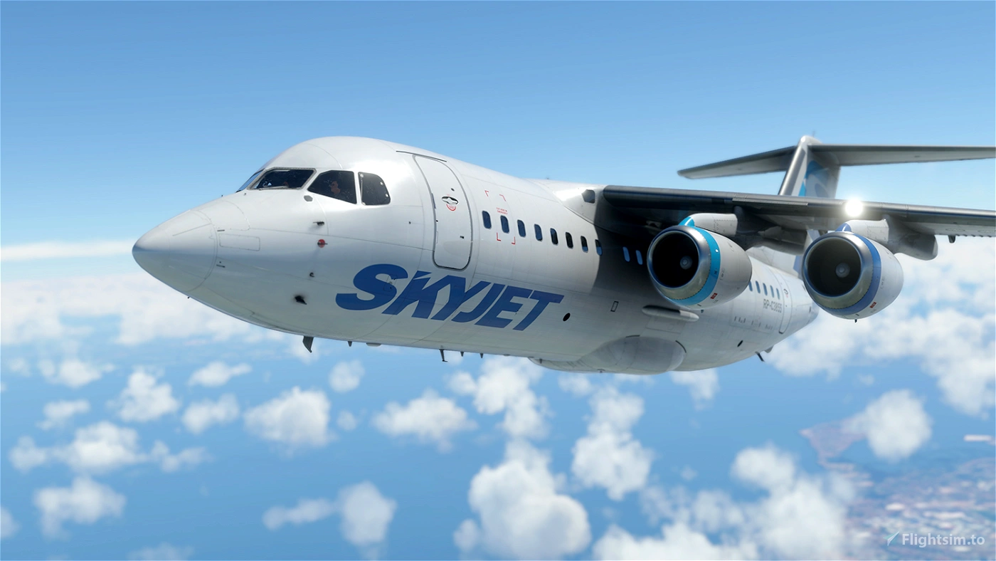 Skyjet airlines just flight bae 146 200 rp c3855 DKAo1 1