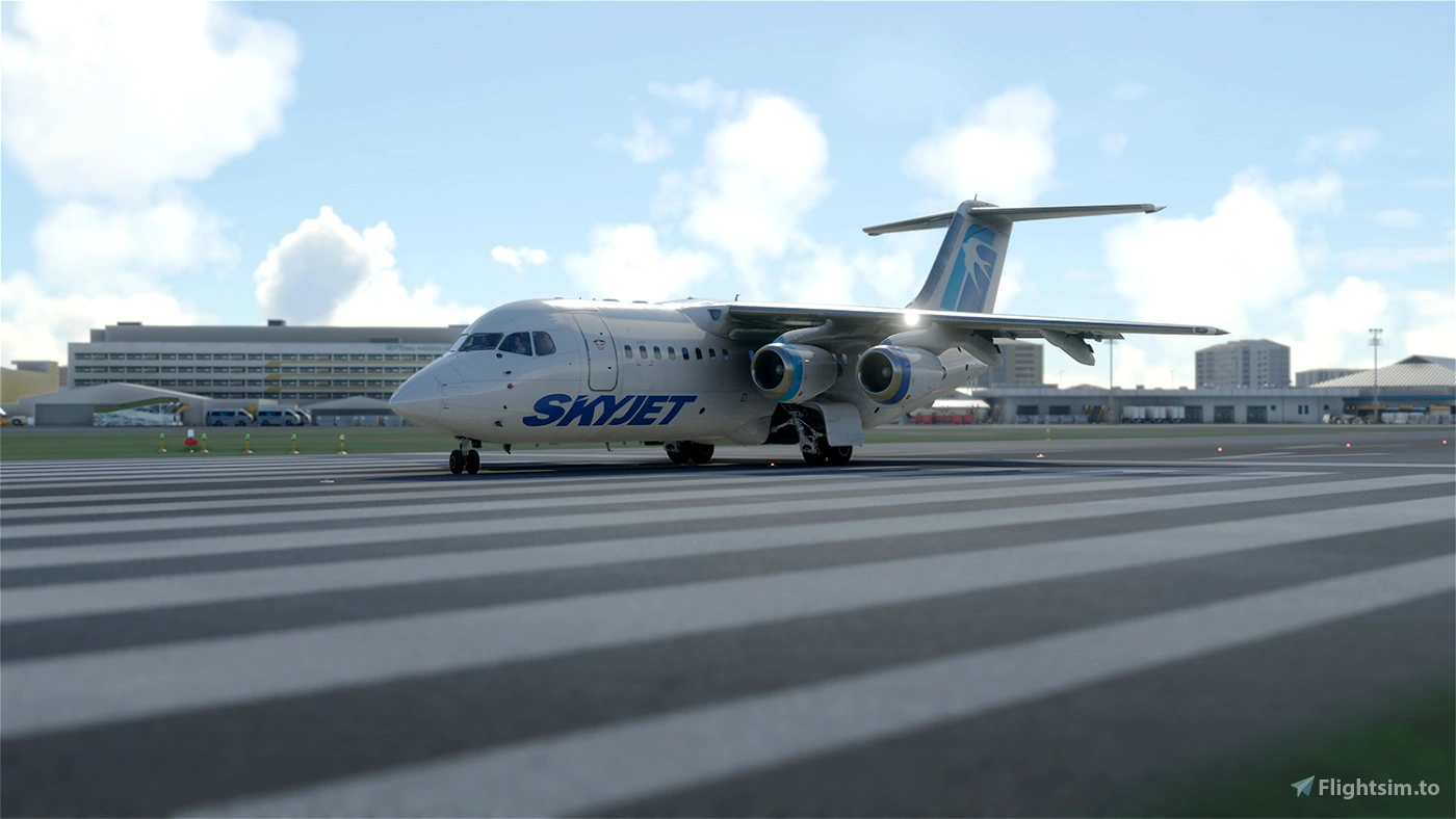 Skyjet airlines just flight bae 146 200 rp c3855 PD8OB 1