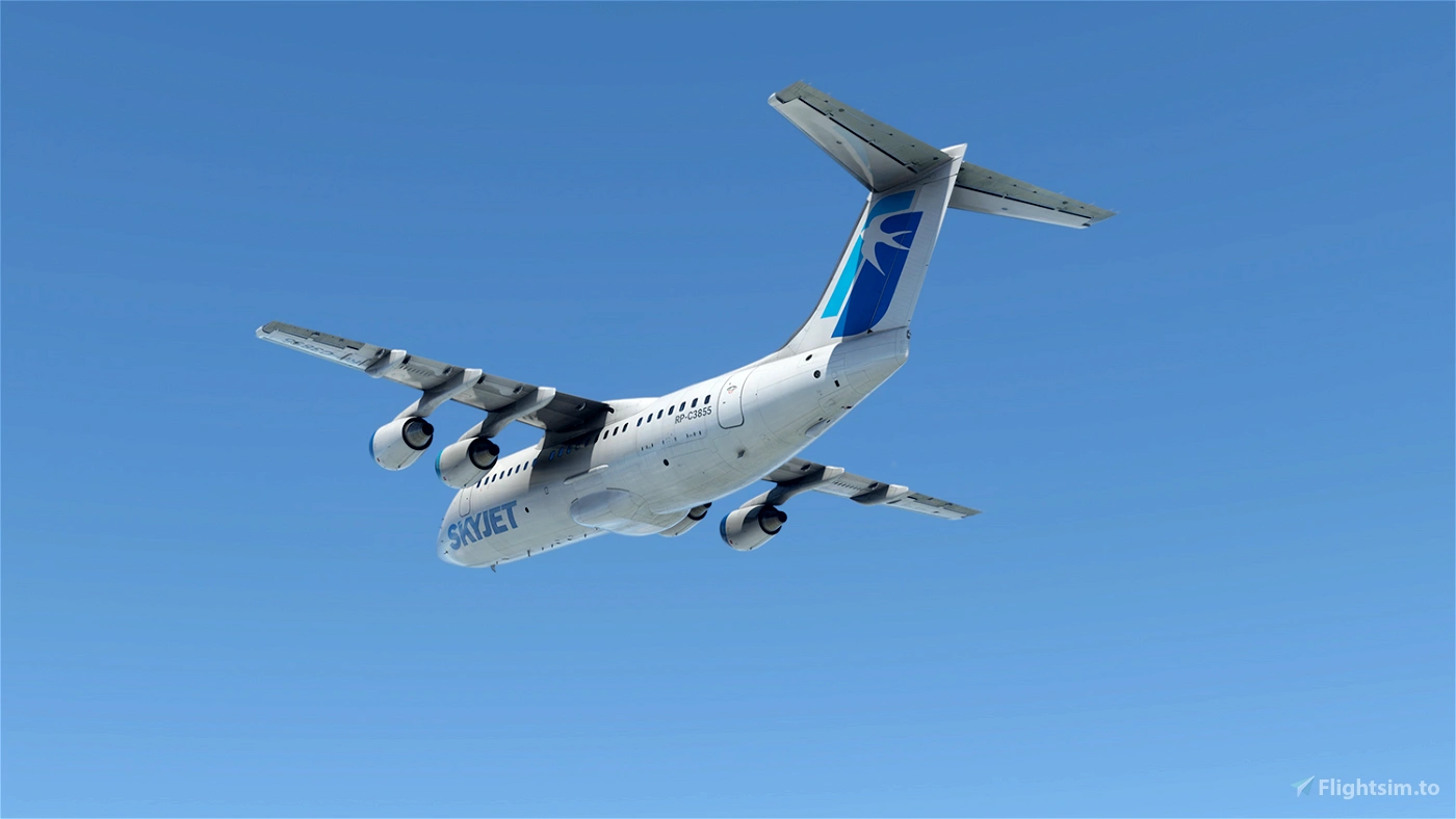 Skyjet airlines just flight bae 146 200 rp c3855 nMVaN 1