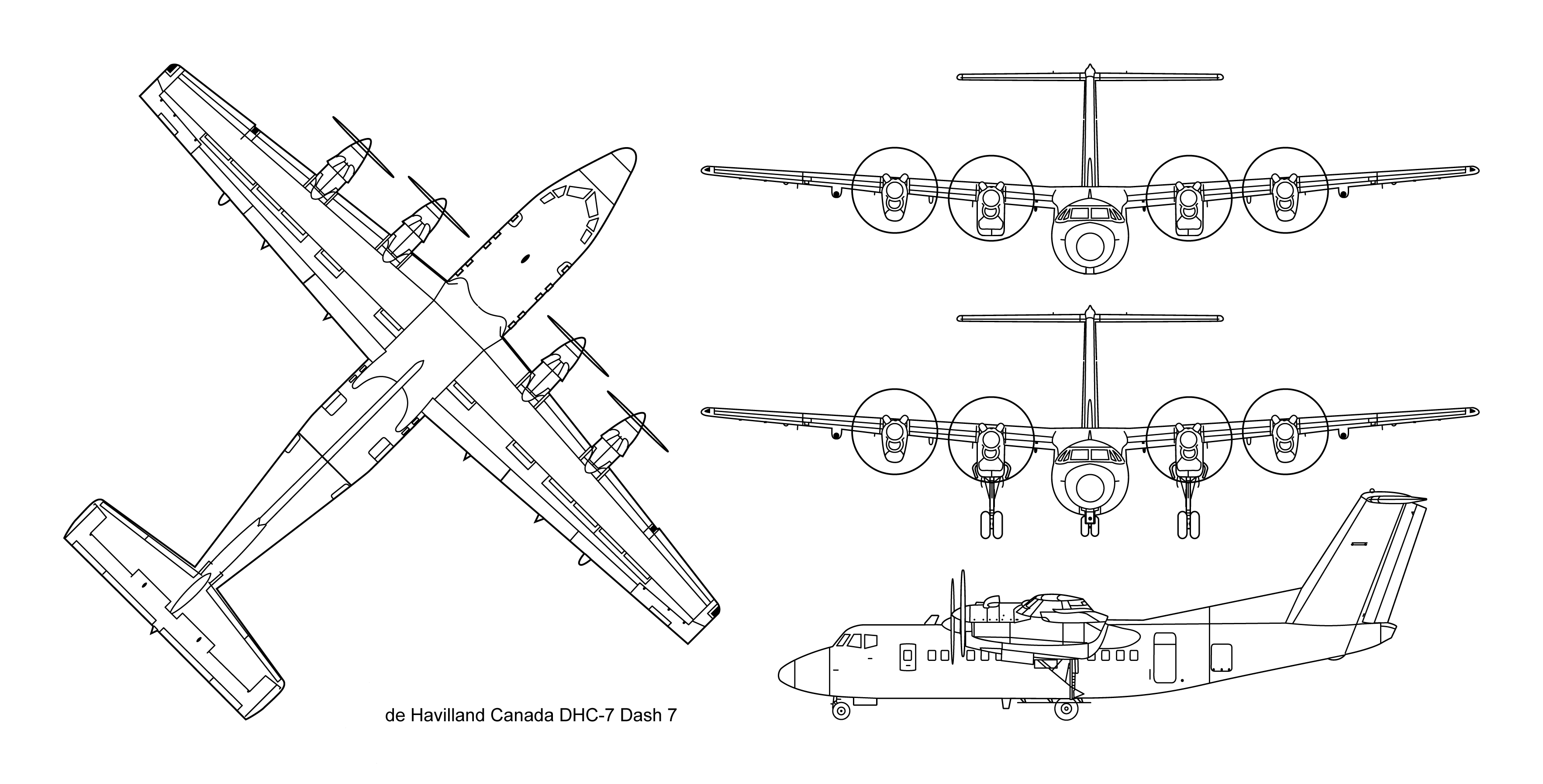 Z~de havilland canada dash 7~diagram